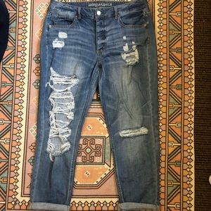 Tomgirl Destressed American Eagle jeans size 14